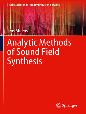 cover image of Analytic Methods of Sound Field Synthesis